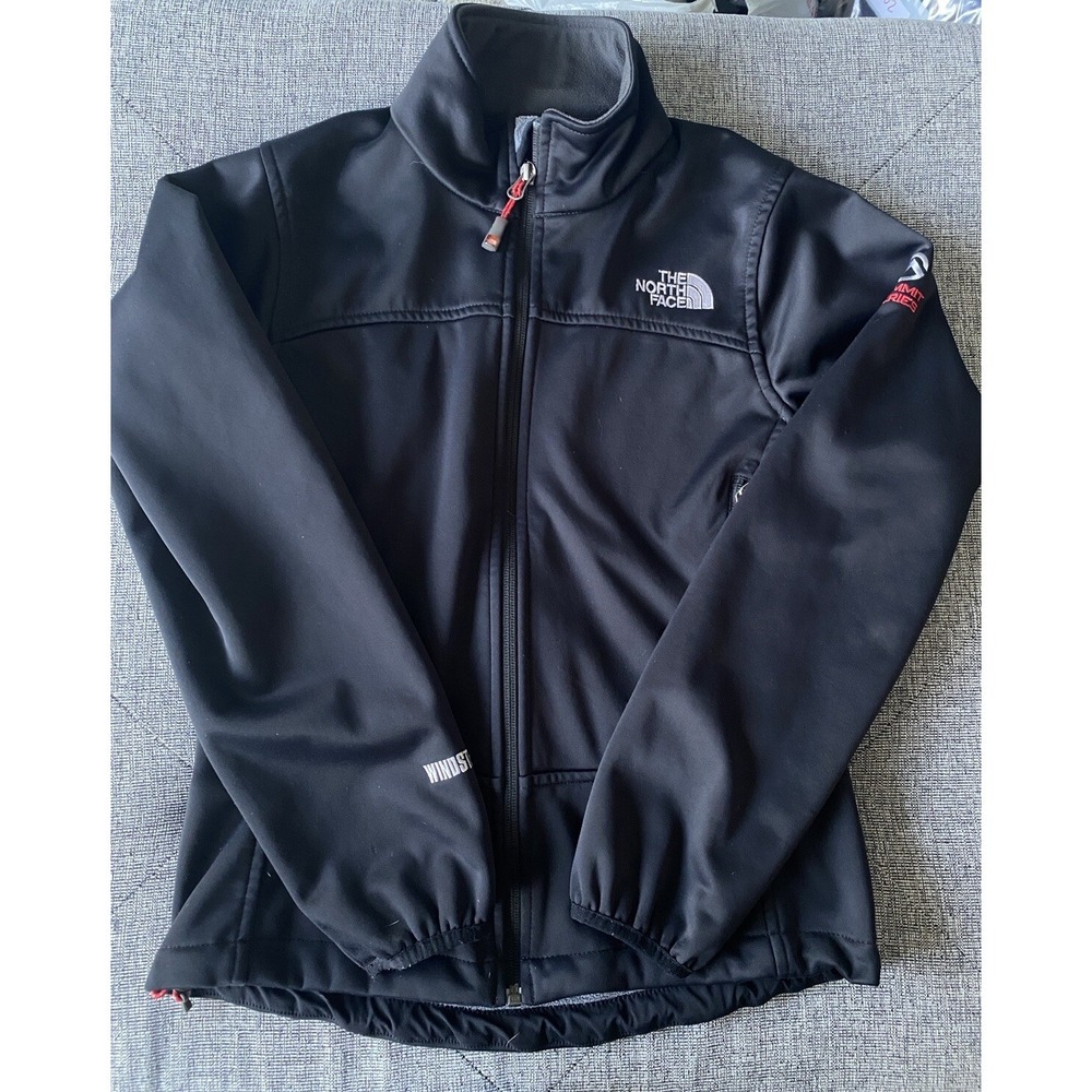 The North Face Summit Series Jacket Women's Small‎ Black Full Zip Wind Stopper
